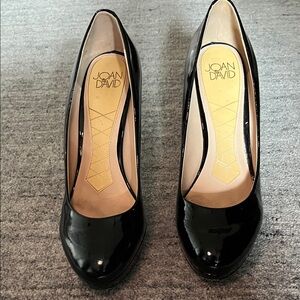 Joan & David Black Patent Leather Heels